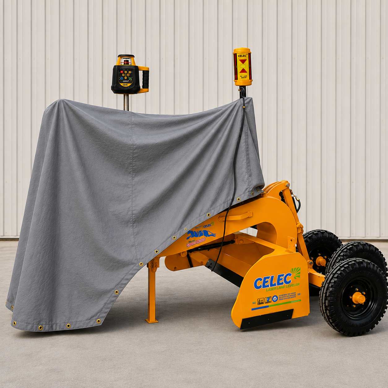 Custom Heavy-Duty Laser Land Leveler Cover | Custom-Fit Agricultural Machinery Shield